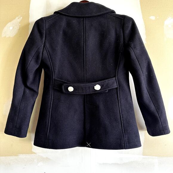 J. Crew Majesty Stadium Wool Peacoat Nello Gori Gold Button Navy Blue NWT P6 - Picture 8 of 8